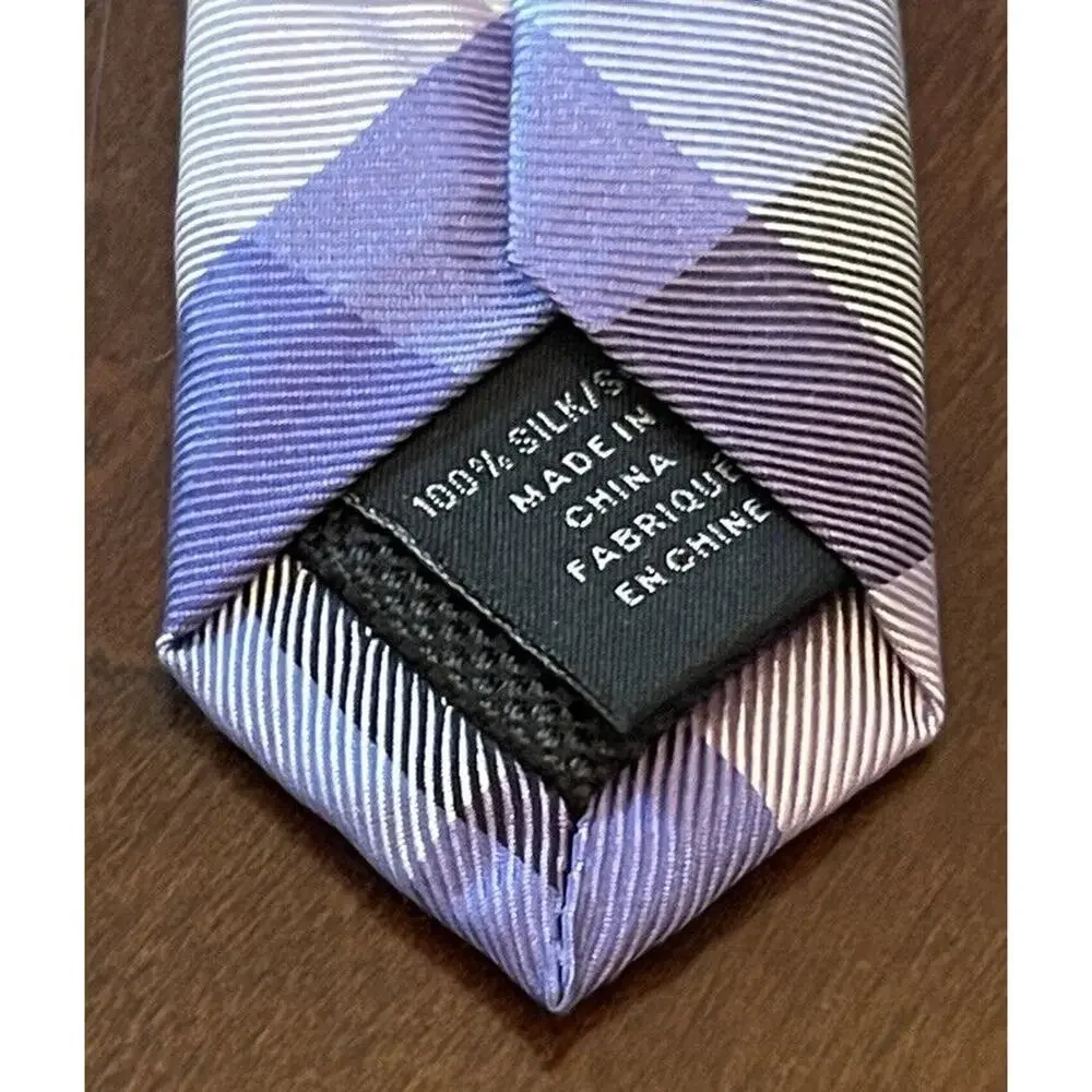 Nordstrom Kids Purple 100% Silk Men’s Neck Tie Made In China